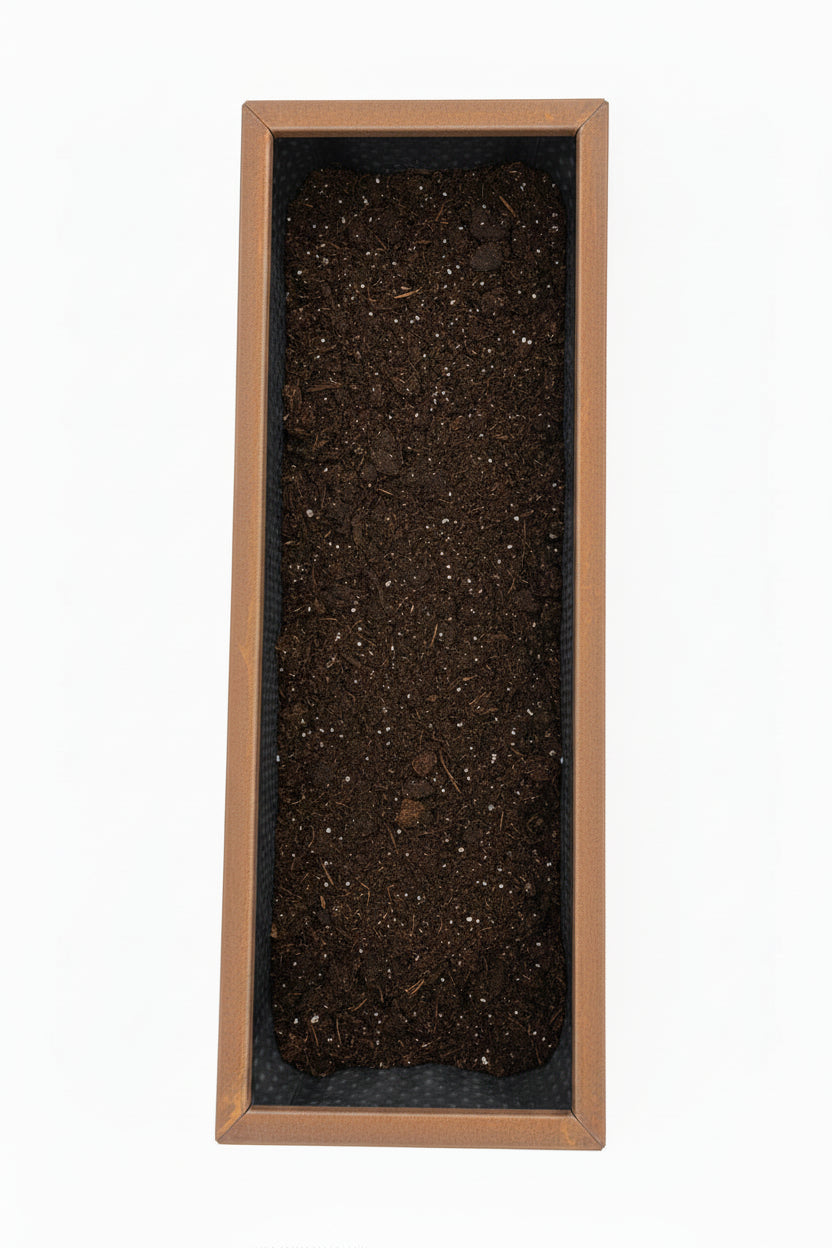 Kräuterbeet Cortenstahl 140×50×65 cm