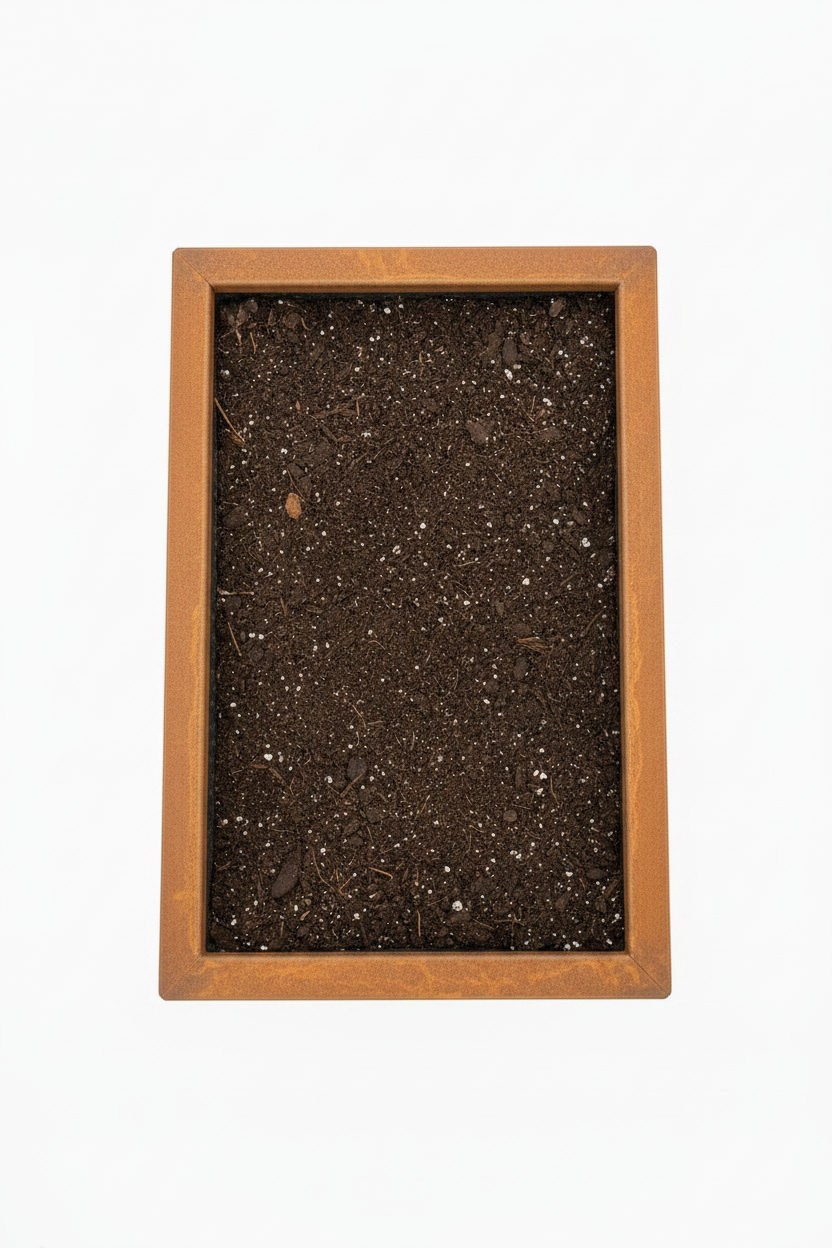 Kräuterbeet Cortenstahl 70×50×65 cm